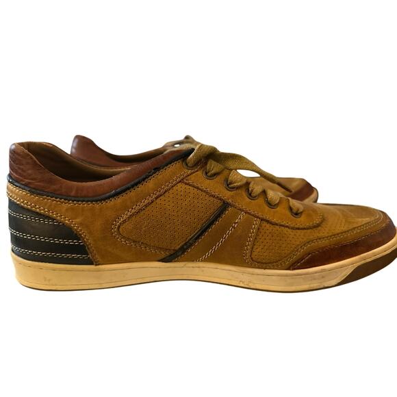 Steve Madden Men's Cantor Fashion Sneaker, Tan Leather, Size 10, Men's - Picture 1 of 8